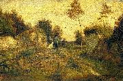 William Morris Hunt Landscape oil on canvas